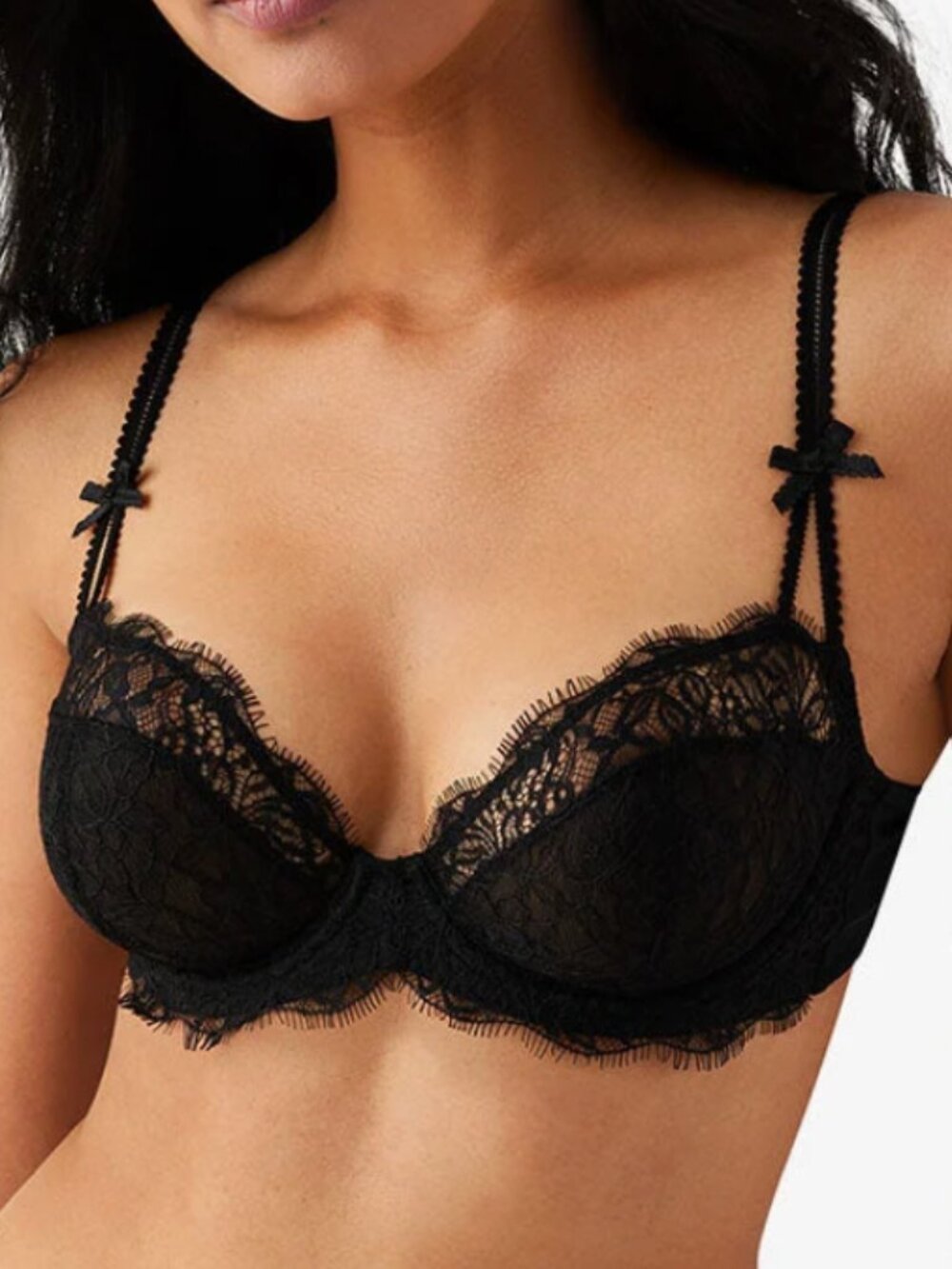 b.tempt'd Wacoal It's On Lace Underwire Bra 34DD Black NWT